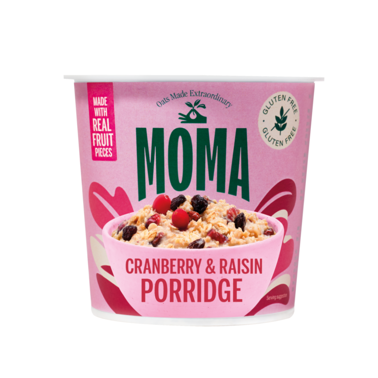 Cranberry and Raisin Instant Porridge Pots