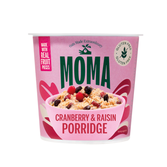 Cranberry and Raisin Instant Porridge Pots